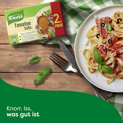 Knorr Tomaten Soße mit milder Würze ohne geschmacksverstärkende Zusatzstoffe 18x 2er pack
