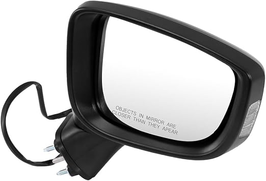 Passenger Side Black View Mirrors Fit 2016-2018 For Toyota For Yaris | 2017-2018 For Toyota Yaris iA |2016 For Scion iA |Power Adjustment |Manual Folding| Turn Signal Exterior Mirrors