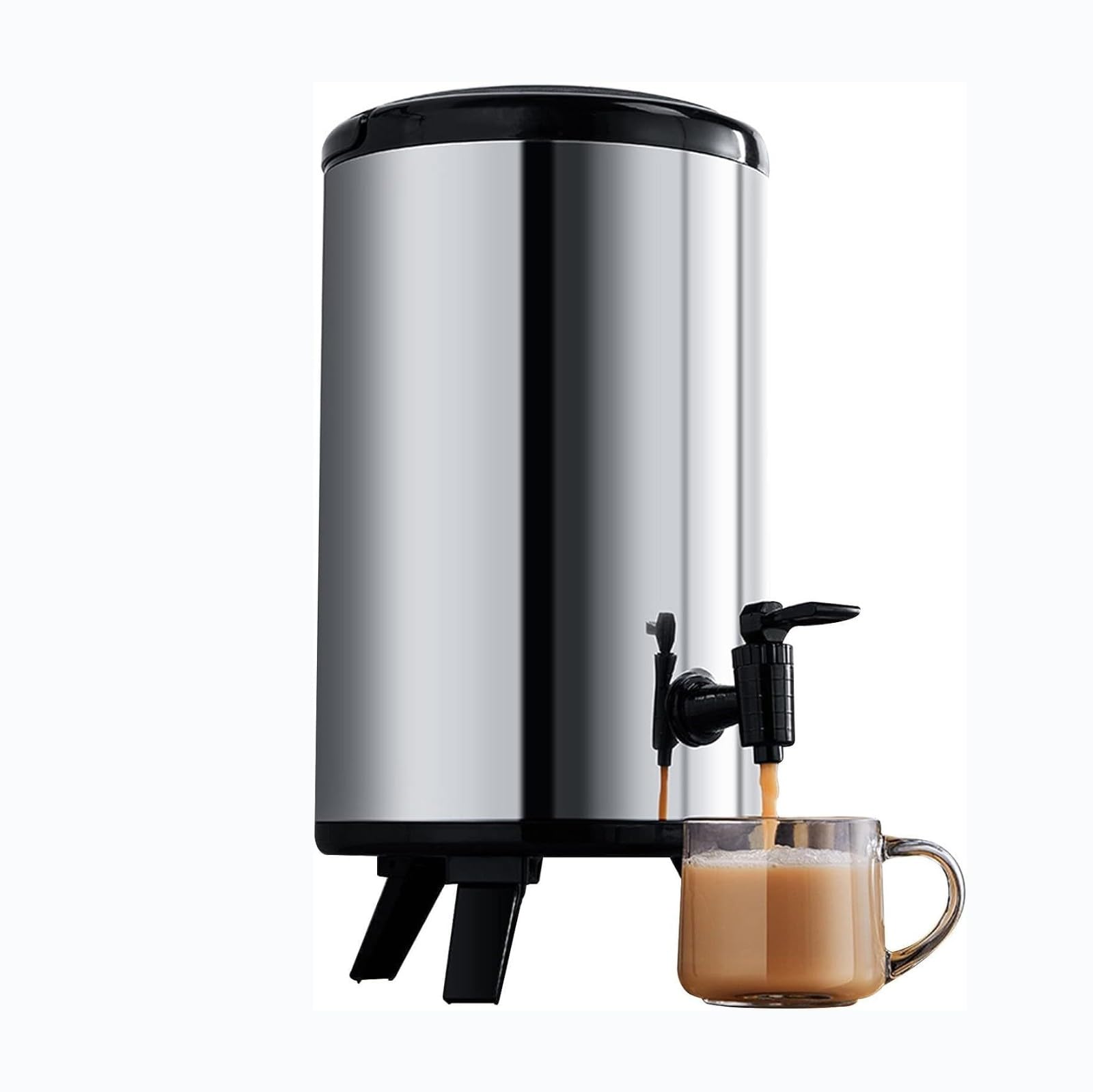 asdchZen Drink Dispenser Beverage Dispenser Stainless Steel Beverage Assignor, Which Is Used To Set Up Various Beverages, Juice And Beer For Family And Party,8L