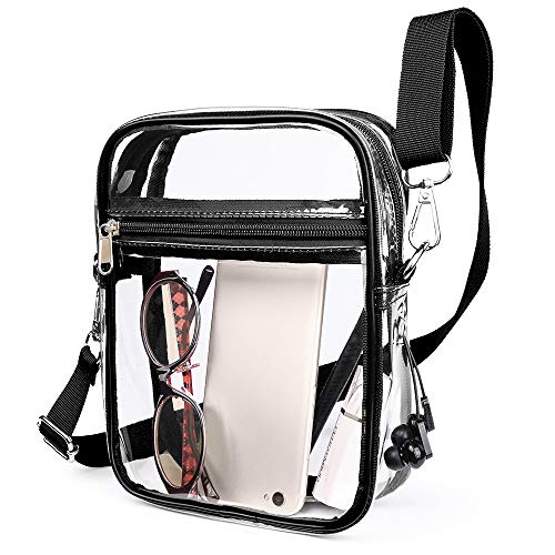 Clear Purse Clear Stadium Handbags Cross-Body Shoulder Bag with Adjustable Strap