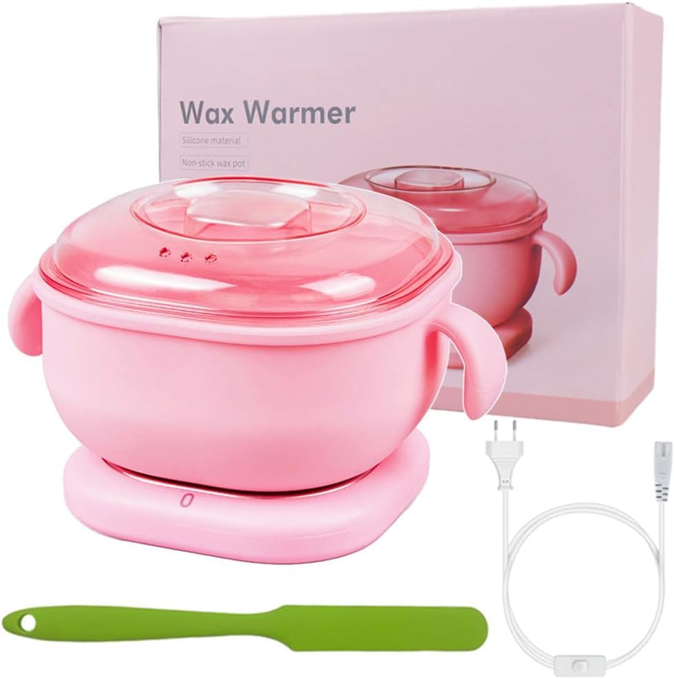 MILIWAN Elektrischer Wachserhitzer der Generation aus Silikon, Antihaftbeschichtung, bruchsicher, professioneller Wachserhitzer für brasilianisches Wachs, 100 W, mit eingebauter thermischer