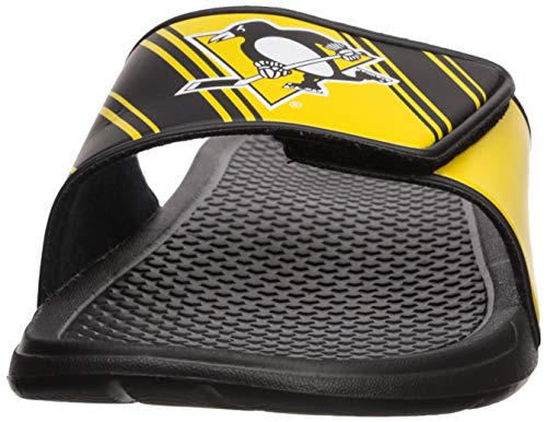 Image of FOCO Men's NHL Team Logo Sport Shower Legacy Slide Flip Flop Sandals