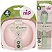 NIP - Vajilla ecológica ecológica para niños a partir de 4. Monat, 2 cuenco + 3 cucharas Eat Green ecológicas, aptas para microondas, melamina, sin BPA, apto para lavavajillas, fabricado en Alemania