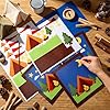 Motipuns 24 Sets Camp Sign Craft Kits Include 24 Pcs Camping Themed Cards & Stickers & Brown Ropes Sets VBS DIY Craft Activity Party Supplies Summer Tents Campfire for Creative Project Vacation Decors #3
