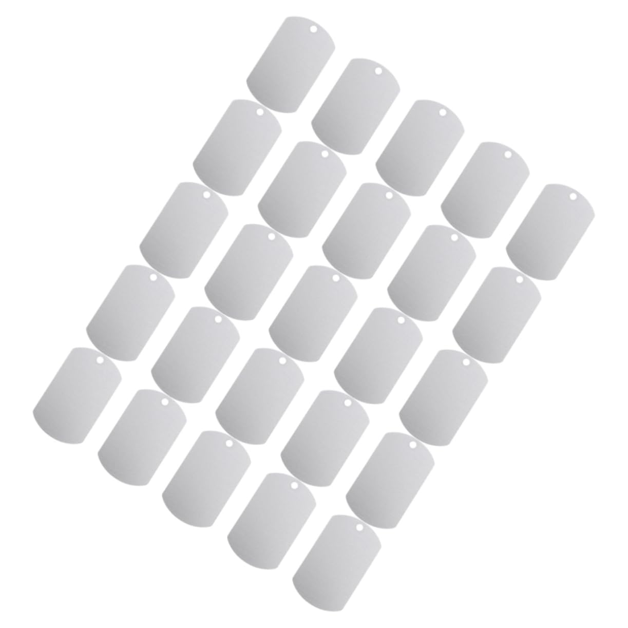 GANAZONO 100pièces Étiquettes Identité Aluminium pour Animaux De Compagnie Médailles Personnalisables pour Chiens Et Chats Étiquettes Vides pour Écouteurs De Bétail
