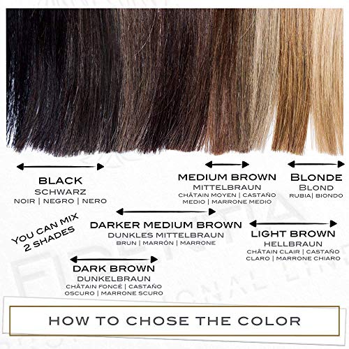 Foto von Fidentia Hair Shader 12g | Made in EU | Haar Concealer zur Haarverdichtung & Ansatzkaschierung - Mittelbraun