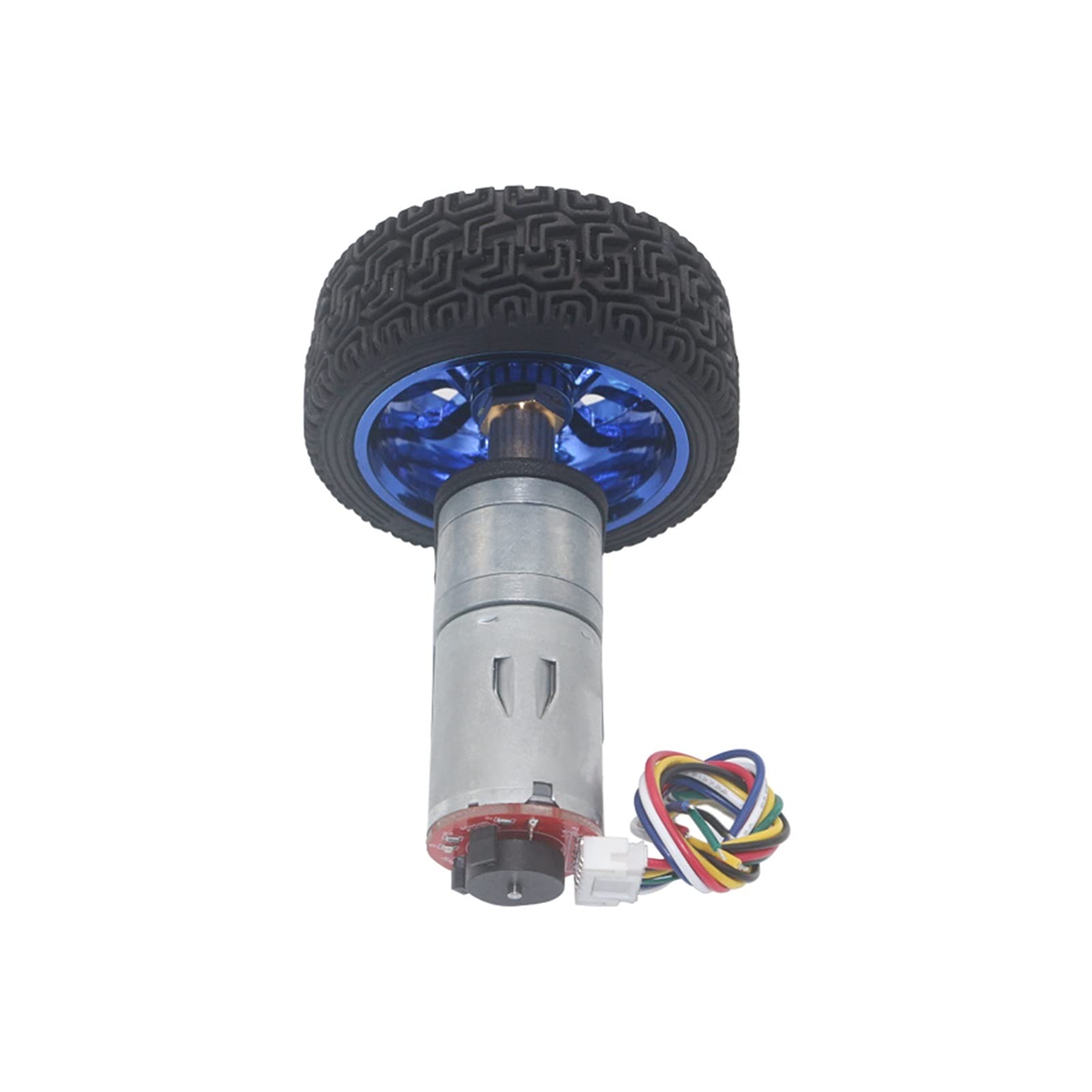 Mini-Motor DC 6V 12V 24V 12-1360 U/min Miniatur-Getriebemotor mit Encoder-Kupplung 65 mm Rad Smart Car Kit for Roboter DIY: 130, Spannung: 6 Volt)(Dc 12volt,130 RPM)