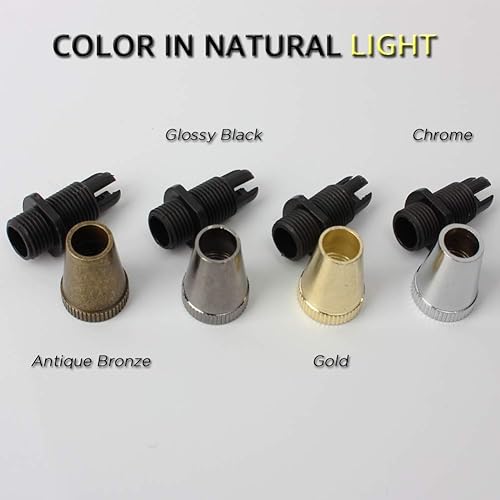 Miniatura 6 de 20 cables de metal retro para alivio de tensión, cable de iluminación colgante, abrazadera de alambre roscado de aluminio para iluminación hecha a