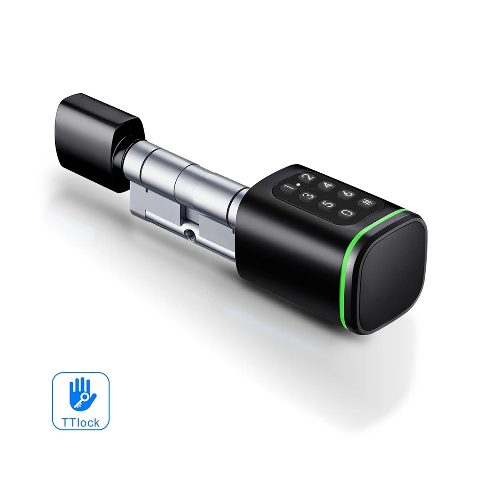 Cerradura Digital Ajustable de TTlock App Inteligente, Cerradura de Cilindro Elegante de la Tarjeta de contraseña de la Llave del Cilindro(Dust Box+8 Filter,A50-B50)
