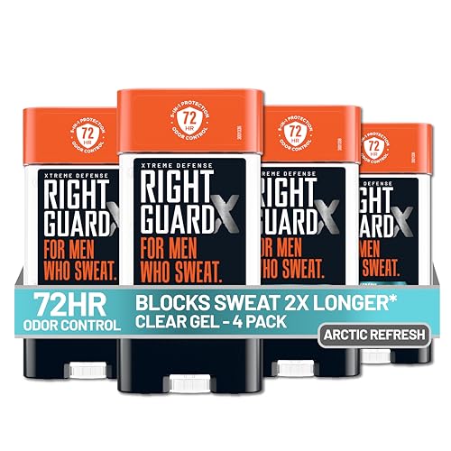 Right Guard Xtreme Defense Antiperspirant Deodorant Gel, Arctic Refresh Scent - 5-in-1 Deodorant Men...