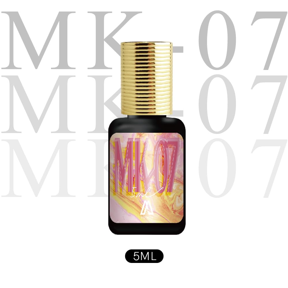 MURAKEN MK07 Made in Taiwan Eyelash Glue- Extra Strong Adhesive for Salon Use, Multiple Drying Times (1 Sec),0.17 fl.oz/5ml, 7-8 Week Retention-for Trained Lash Technicians Only