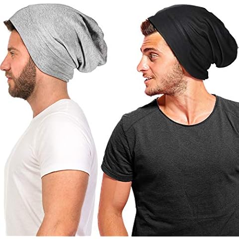 Geyoga Silk Satin Sleep Cap for Men Cover