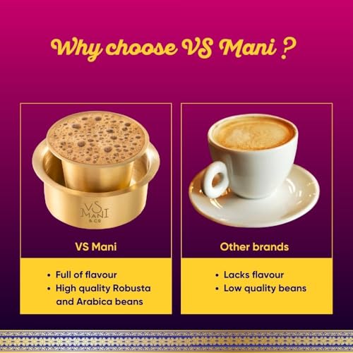 Image of VS Mani & Co Signature Instant Coffee - Strong, Flavourful Coffee Powder, South Indian Taste | Pack of 4 x 100gm | 200gm