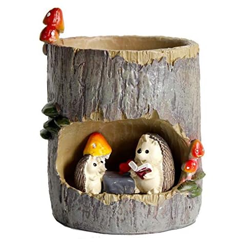 GoodPlay Hedgehog Resin Flower Pot Cover