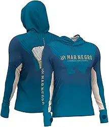 Camiseta de Pesca Masculina X-protection Sublimada - Mar Negro Fish Tail G