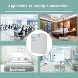 300 ml Smart Scent Air Machine, profesjonalny dyfuzor zapachowy z wyświetlaczem LCD, sterowanie Bluetooth i WiFi, technologia nebulizacji, bezwodny dyfuzor olejków eterycznych(White)