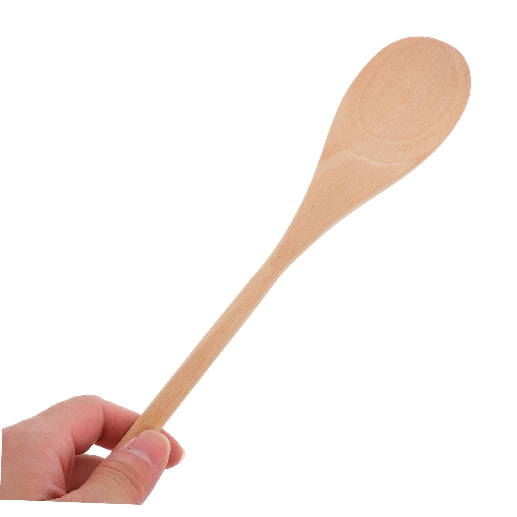 Cuchara de Madera Mango Largo sin Pintar, 24 Piezas