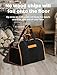YOHOOLYO 2 In 1 Firewood Carrier, Waxed Canvas Large Fireplace Log Carriers Heavy Duty Firewood Tote Bag Log Holder with Handles Strap for Fireplace Indoor Outdoors Camping