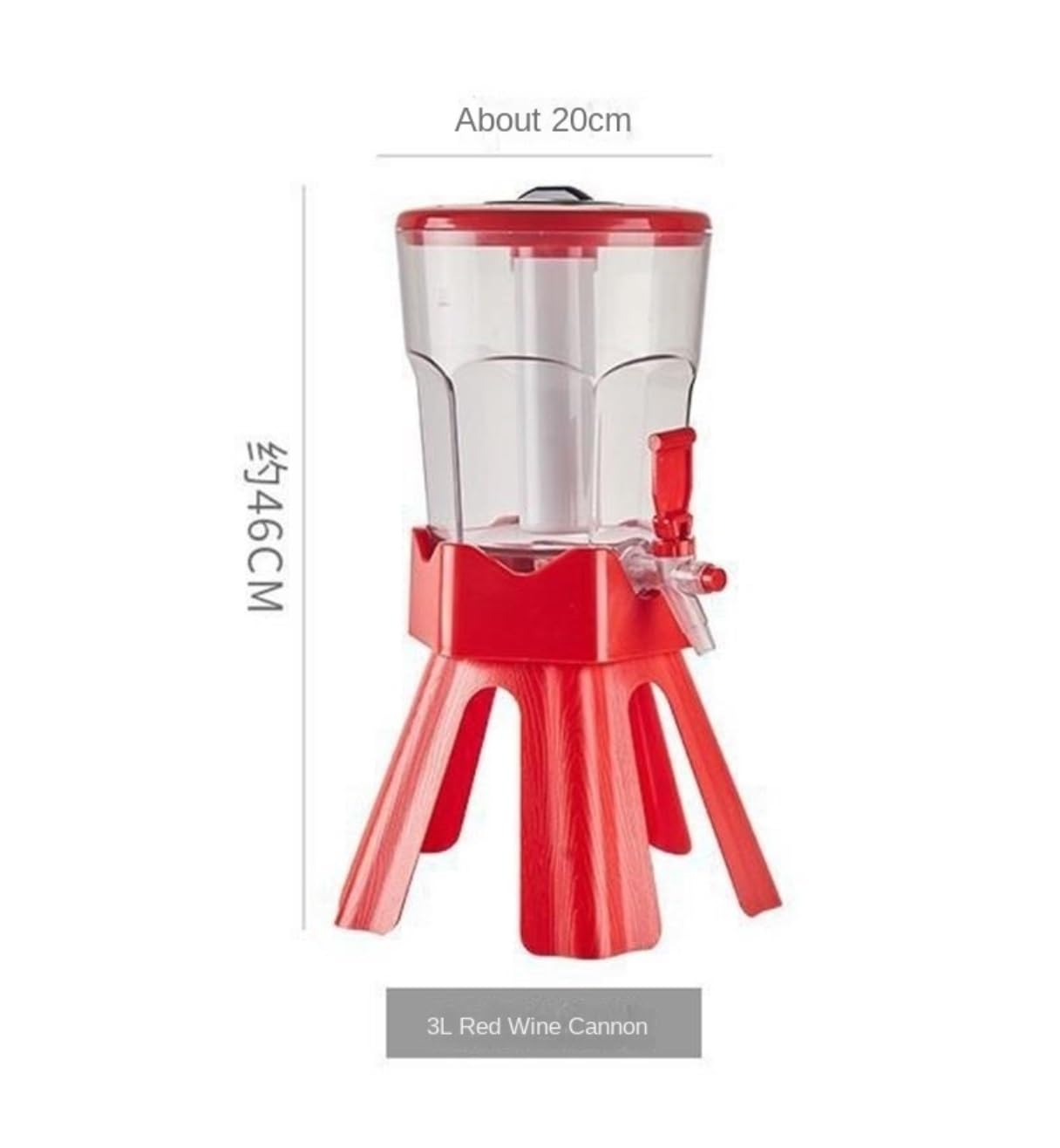 Dispensador Cerveza Torre De Bebidas 3 L con Tubo Hielo Y Luz LED Sobremesa For Bares para Casa Bar