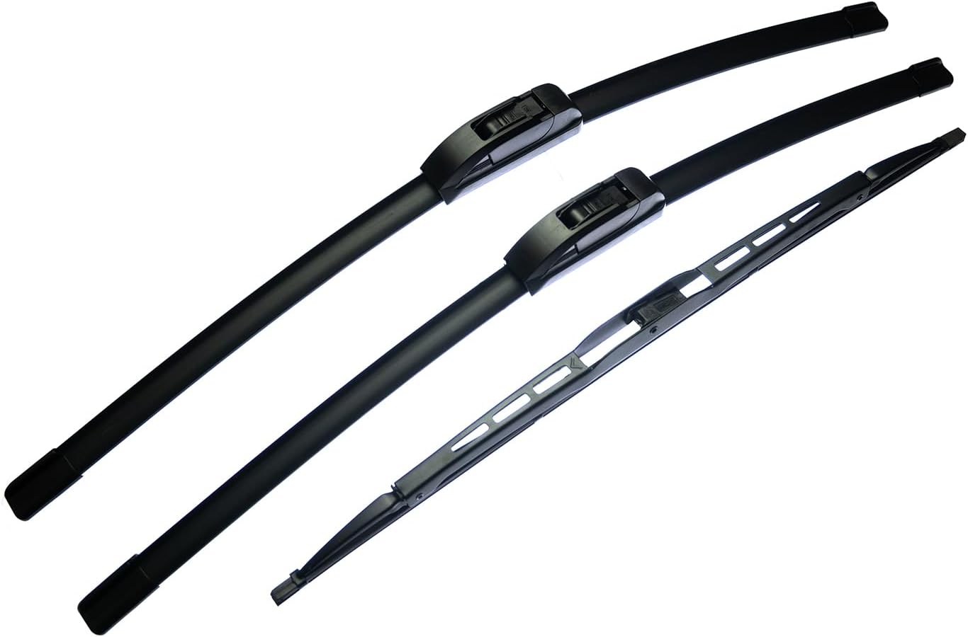 3 Wipers Automotive Replacement Windshield Wiper Blades for Land Rover LR4 2010-2016/ LR3 2005-2009/22inch+22inch+16inch Front and Rear Windshield Wipers (Pack Of 3) Fit HOOK OEM Quality