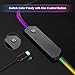 immagine 3ARCHEER Tappetino Mouse Gaming, RGB Gaming Tappetino 800x300 mm Tappetino Mouse Gaming XXL con 12 RGB Effetti Luce Superficie Impermeabile Liscio e Base Gomma Antiscivolo per PC e Laptop