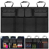【Almacenamiento clasificado】 La bolsa de almacenamiento del maletero del automóvil tiene 8 bolsillos que se pueden clasificar y almacenar. Tiene mucho espacio para almacenar y organizar cosas, que es suficiente para satisfacer sus diferentes necesidades de almacenamiento.