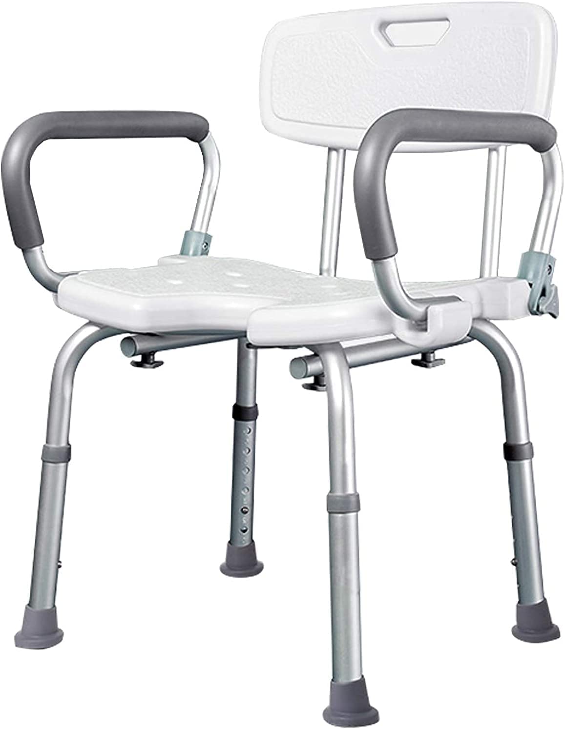 Tabouret de douche pour adultes âgés et pmr avec dossier réglable