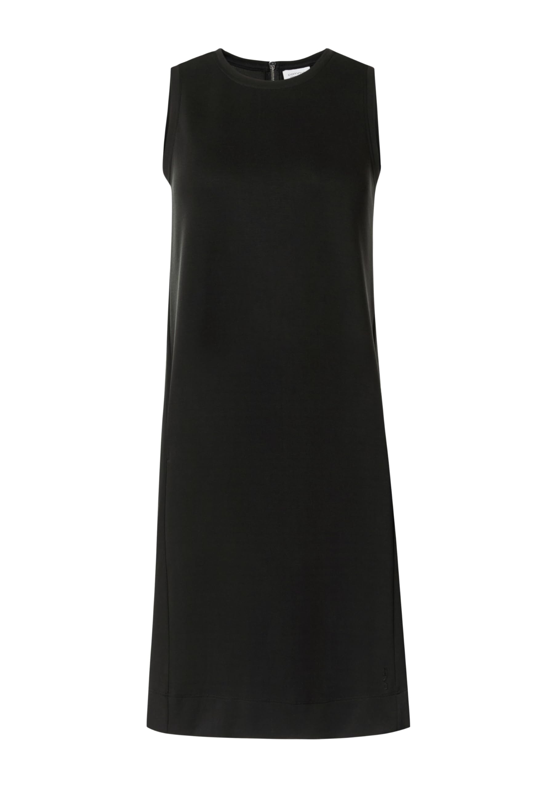 Comma Ärmelloses Kleid mit Rundhalsausschnitt und Logo-Detail