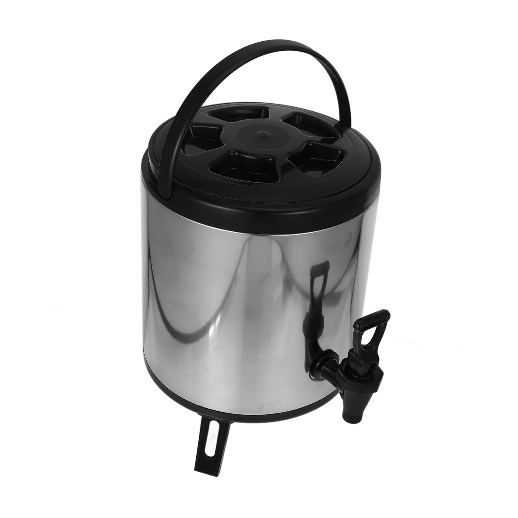 DECHOUS Stainless Steel Commercial Beverage Dispenser Dual Temperature Insulated Drink Carafe for Hot Cold Beverages for Catering Parties Events Stainless