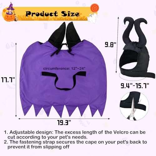 Disfraz de Bruja para Perro y Gato Halloween Talla Única miniatura 4