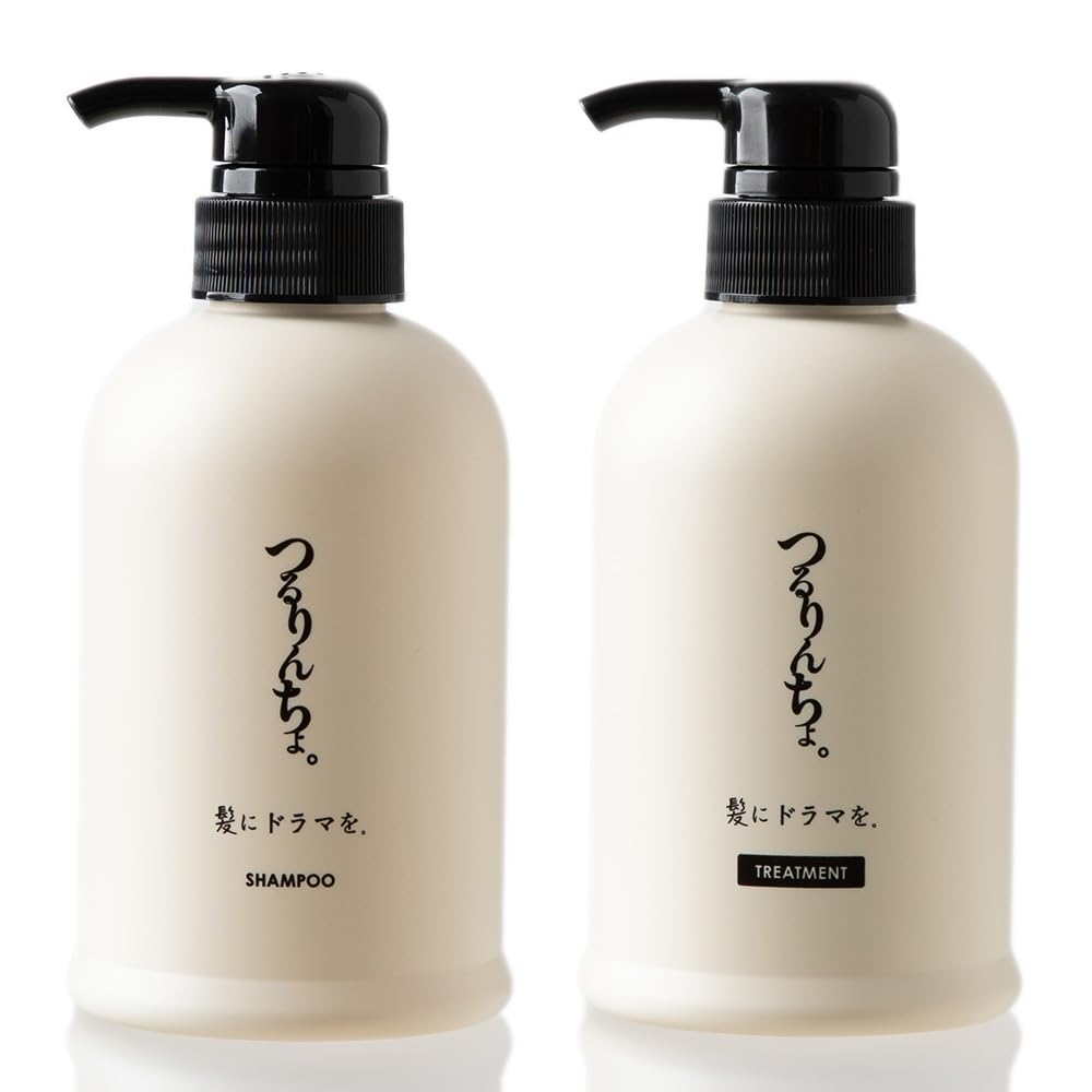 Tsururincho Shampoo 400ml & Treatment 380g Set Salon Hair Care Japan