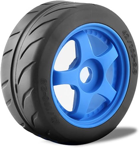 Miniatura 5 de NUHUi Un juego de neumáticos universales RC para Slash 2WD 18 ARRMA17 Infraction Limitless Best Gift F1 4.01 pulgadas de diámetro (4 piezas) (azul)