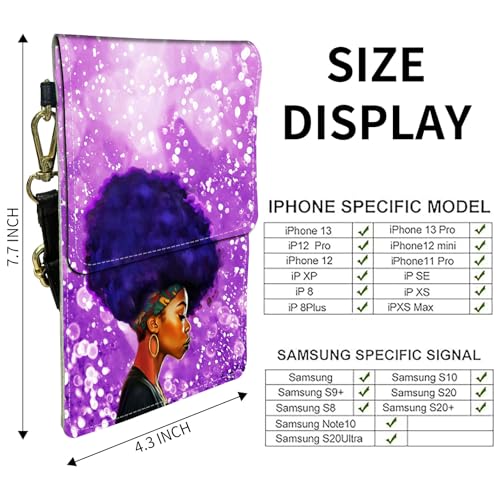 for Women Cell Phone Purse,with Touchscreen Cell Phone Purse,PU Leather Shoulder Bag Waterproof Phone Wallet Case with Clear Touch Screen Window up to 6.7 inch Smartphone,2