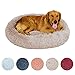 Cama Perro Grande Cama Antiestres Perro Donut Perro Cama Banda Antideslizante Parte Inferior Lavables Cama para Perros,x/s/l/XL, Rosa/Gris Claro/Gris Oscuro/Rojo/Marrón Claro(Marrón Claro，90cm)