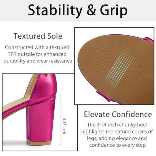 Image of Reimferce Womens Comfortable Heels for Wedding: No Blisters & Sore Feet by 40% Better Shock Absorption During Wedding - 8-Hour Keeping Pain-Free for Brides & Bridesmaids