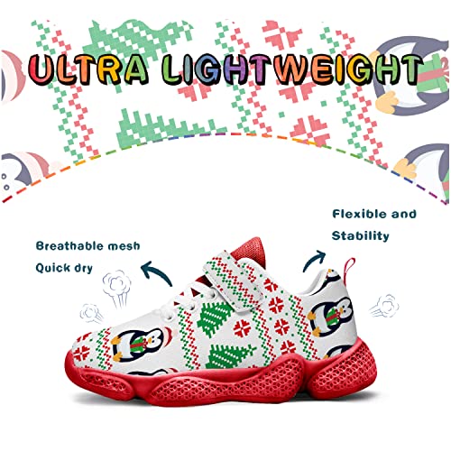 Christmas Kids Boys Fashion Sneaker Athletic Running Shoe with One Strap3