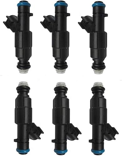 Juego de inyectores de actualización de rendimiento 6X de 4 orificios para Jeep Cherokee XJ 99-01 4.0L 0280155923 02801455923 disponible en Yaxa Colombia