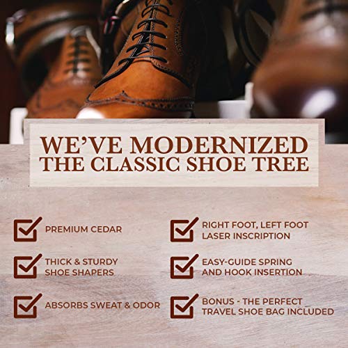 The Original Shoe Tree Company Cedar Shoe Trees for Men Fresh Aroma