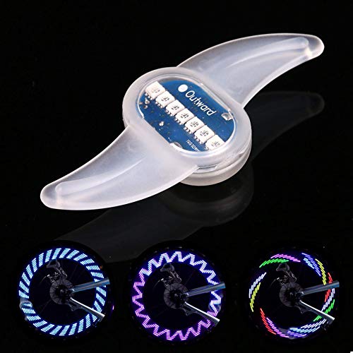 30 TIPI DI DISEGNI CAMBIANO DESIGN, COSÌ LUMINOSO E RAFFREDDATO: queste luci a raggi a led sono composte da 7 pezzi di perle a LED a doppia faccia, che cambiano un motivo ogni 4 secondi, 30 motivi diversi in totale. A diversa velocità, le luci delle ruote di queste bici avranno effetti diversi.