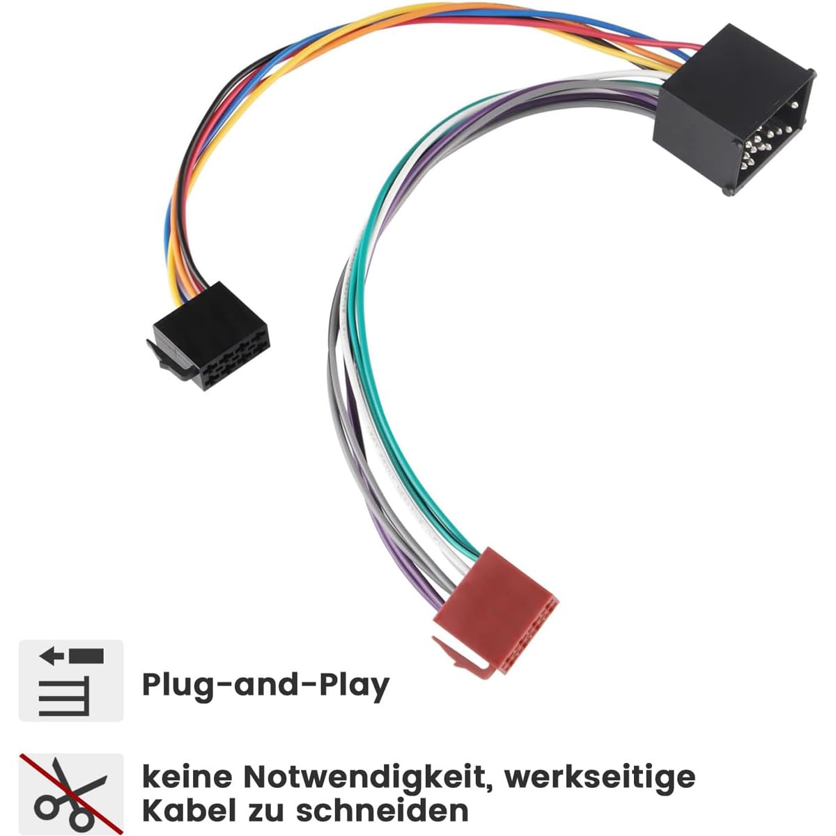 ISO Autoradio Adapterkabel Für BMW E30 E36 E46 E39 Uvm. - 28 Cm