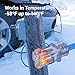 Clear Power 100 ft 14/3 SJTW -50°C Extreme Cold Weather Outdoor Indoor Extension Cord, Blue, Grounded Plug and Lighted Connector, Ideal for Snow Blowers and Power Tools, DCOC-0078-DC