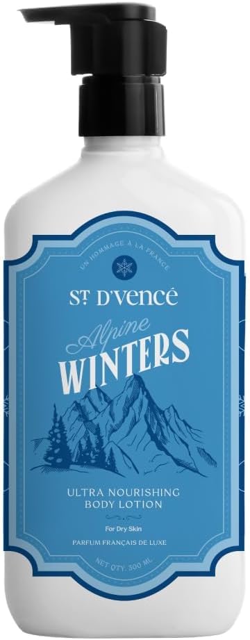 St. D'Vence Alpine Winter Edition Body Lotion, 10 oz, Shea Butter, Tea Tree Oil