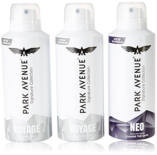 Image of Park Avenue Unisex Mandarin Spray Super Saver Pack (Buy 2 Get 1 Free, 2 Voyage + 1 Neo), 3 count