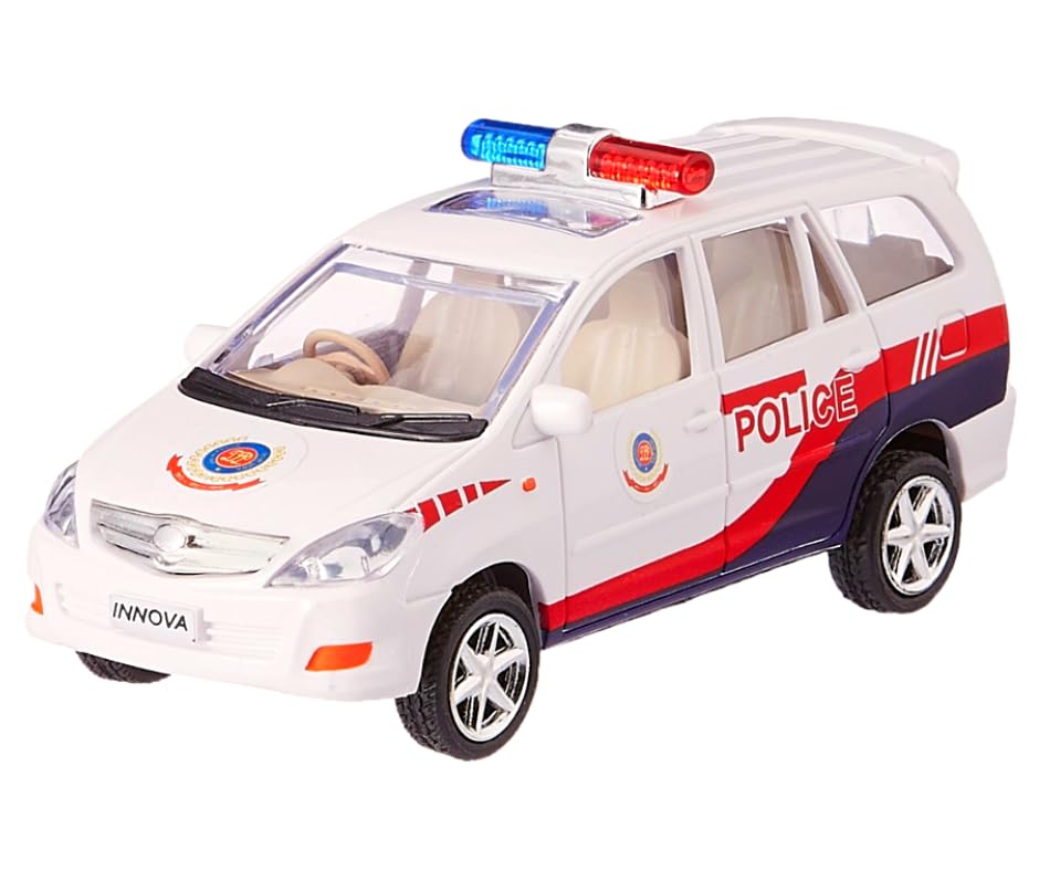 Tzoo Technology and You Police Chase Innova Car Toy for Kids | Pull Back Action Vehicle Toys | Friction Powered Miniature Model Car Toy for 3+ Years Old Kids | Birthday Gift -White (Pack of 1) (B0DF2FRMFN) Amazon Price History, Amazon Price Tracker