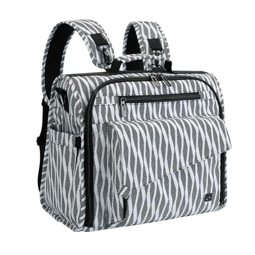 ALLCAMP Zebra Convertible Diaper Bag