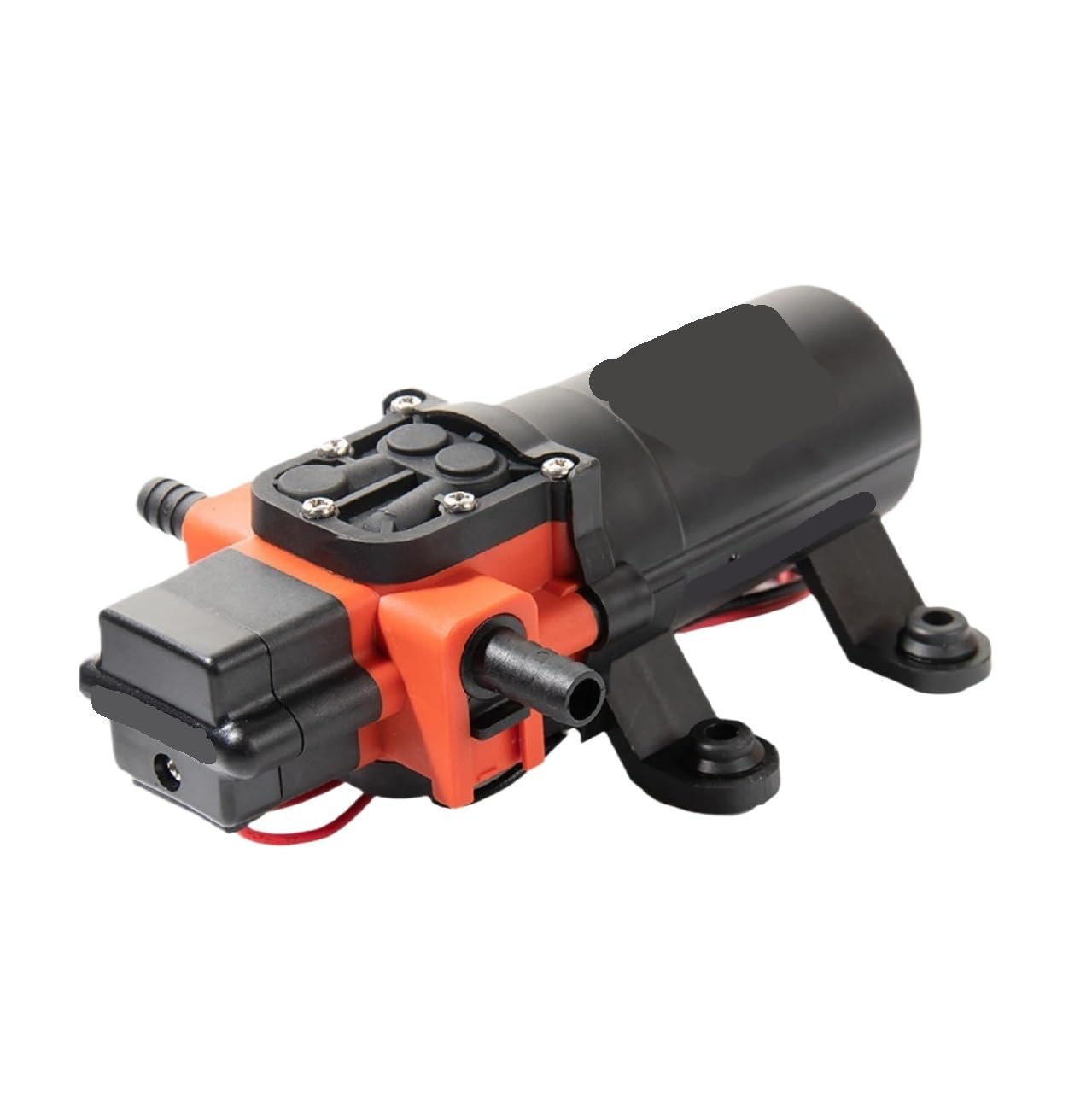Water Diaphragm Pump, 12V/24V 1.5GPM 5.6LPM 40PSI Self Priming Boat Marine Pressure Pump with Pressure Switch(24VDC-Male-Fitting)