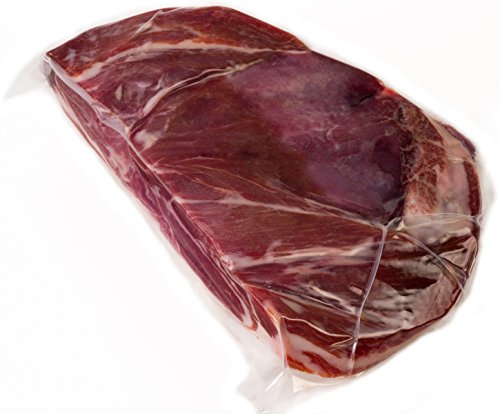 Serrano Schinken Entbeint & Poliert (Vorderschinken) ca. 1 Kg - 100% Naturbelassen mit Meersalz aus dem Mittelmeer Jamonprive