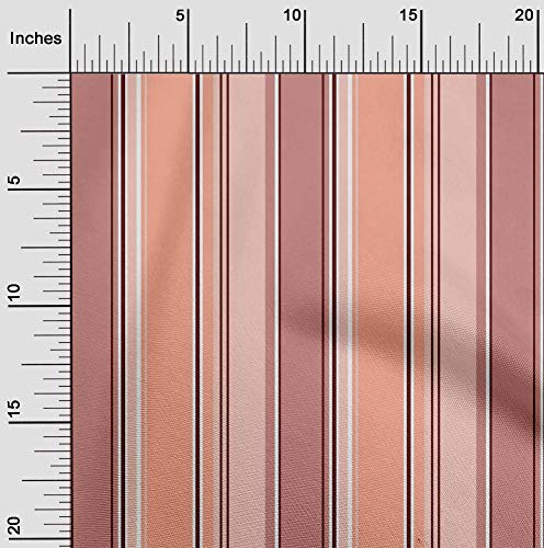 oneOone Popeline De Coton En Tissu Bayadère Bande Tissus Imprimés Au Mètre 42 Pouces De Large