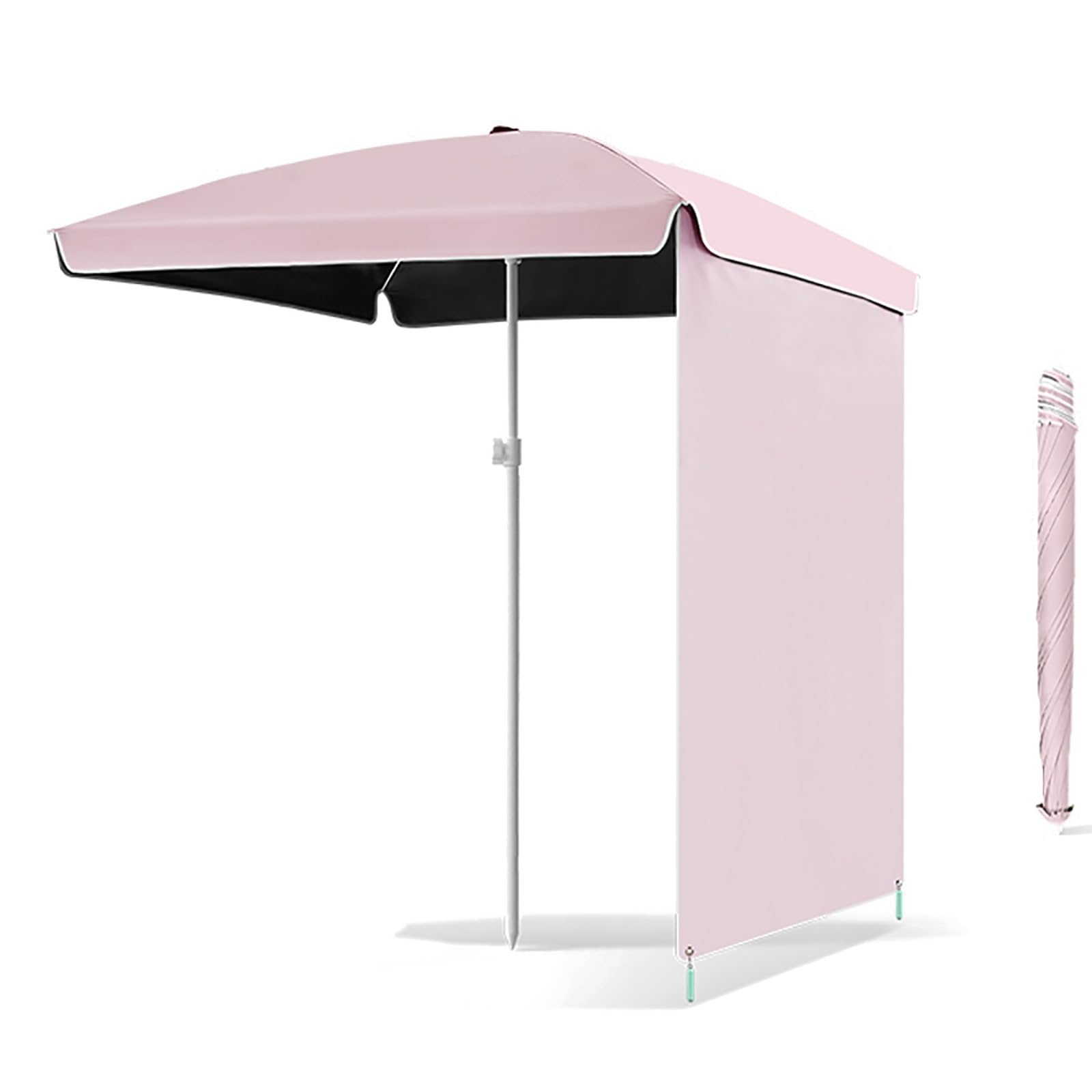 Przenośny parasol zewnętrzny, składany parasol plażowy z ochroną UV, Trwała aluminiowa opłata na kemping, patio, ogrodowy cień Canopy