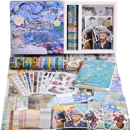 Kit de scrapbooking Monet Van Gogh, le coffret cadeau idéal pour passionnés de bullet journal